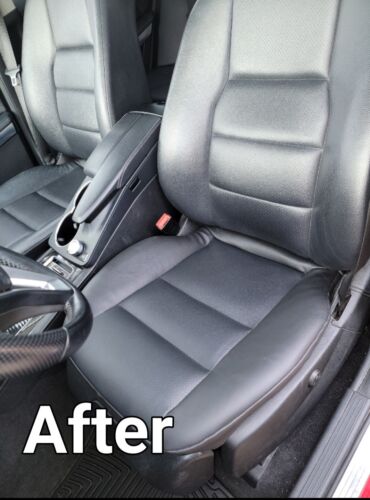 2002 Cadillac Escalade EXT Driver Bottom Perforated Leather Replacement Seat Cover Shale