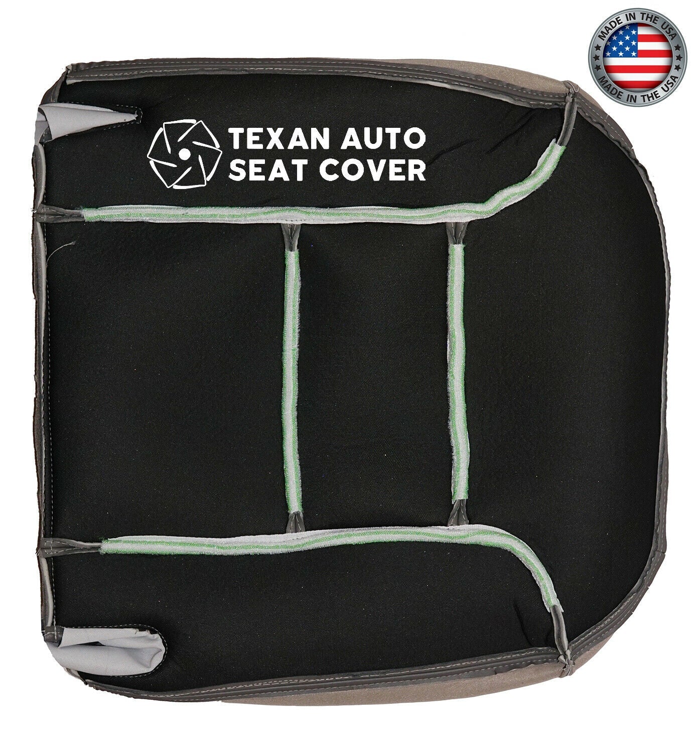 1999, 2000 Chevy Tahoe Limited, Z71 -Driver Side Bottom Vinyl Replacement Seat Cover 2 Tone Gray