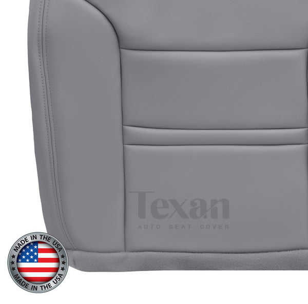 Fits 2000, 2001 Ford Excursion Driver Side Bottom Leather Replacement Seat Cover Gray