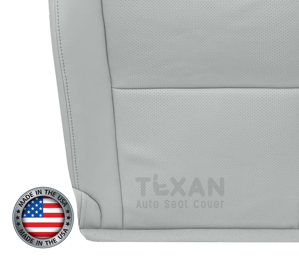 Fits 2010-2015 Lexus RX350 RX450H Passenger Side Bottom Perforated Leather Replacement Seat Cover Gray
