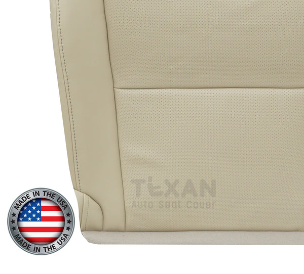 2010 to 2015 Lexus RX350, RX450H Driver Side Bottom Perforated Leather Replacement Seat Cover Tan
