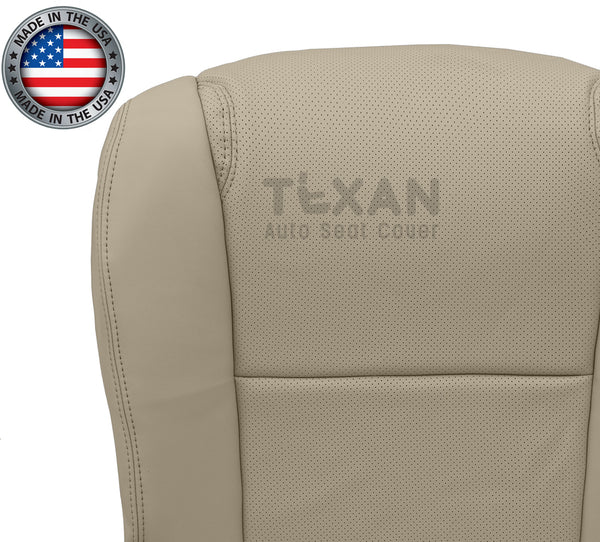 For 2006 to 2011 Lexus GS300, GS350, GS430, GS450H, GS460 Driver Side Bottom Perforated Leather Replacement Seat Cover Tan