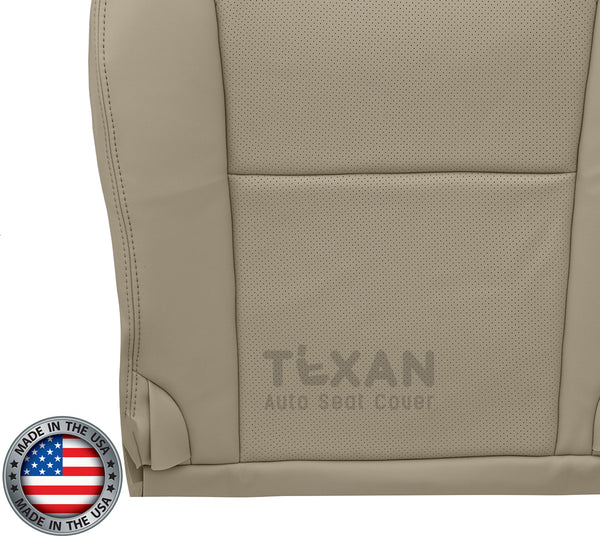 For 2006 to 2011 Lexus GS300, GS350, GS430, GS450H, GS460 Passenger Side Bottom Perforated  Synthetic Leather Replacement Seat Cover Tan
