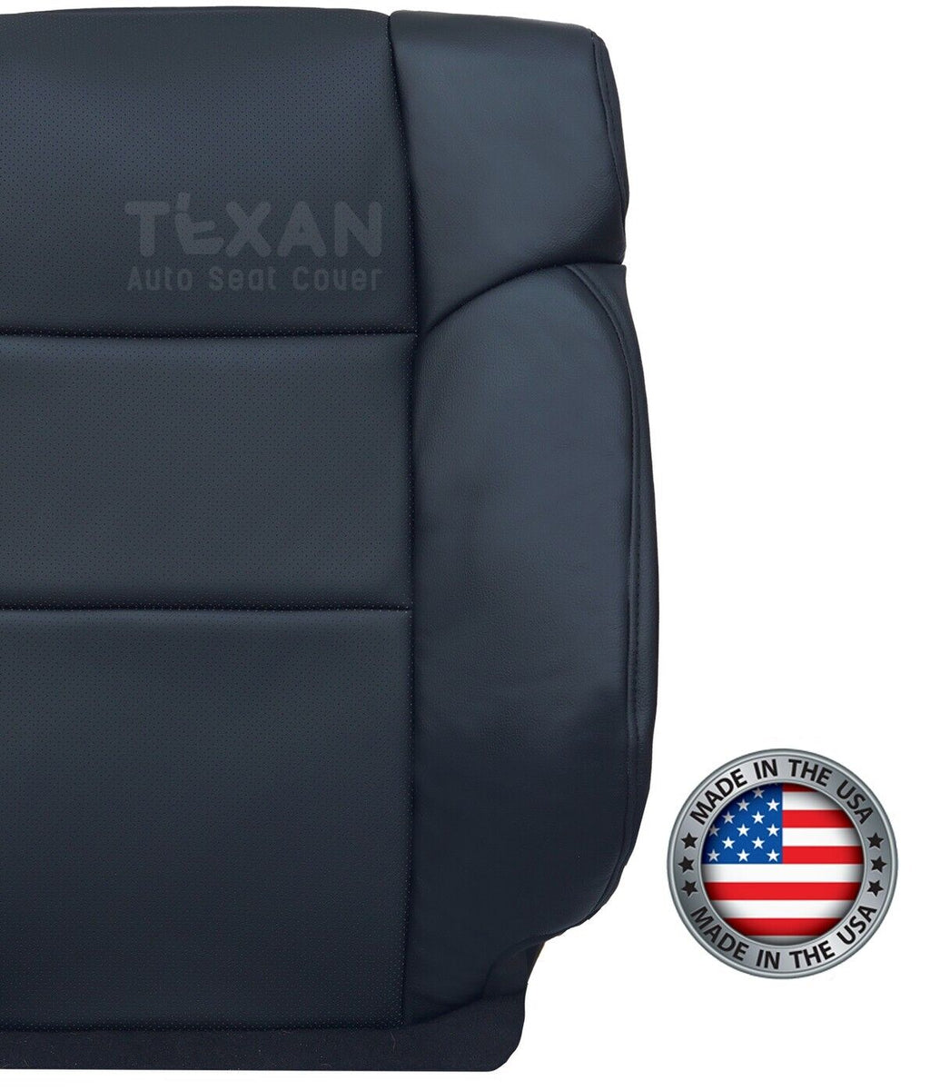 0914 Acura TSX Passenger Lean Back Perforate Leather Seat Cover Black