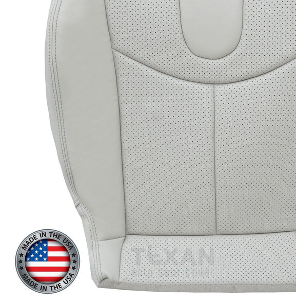 2008, 2009, 2010, 2011, 2012, 2013 Infinity G37 Driver Side Bottom Leather Perforated  Replacement Seat Cover Gray