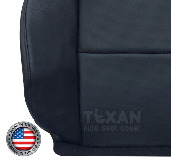 2009, 2010, 2011, 2012, 2013, 2014 Acura TSX Driver Side Lean Back Perforated Leather Seat Cover Black