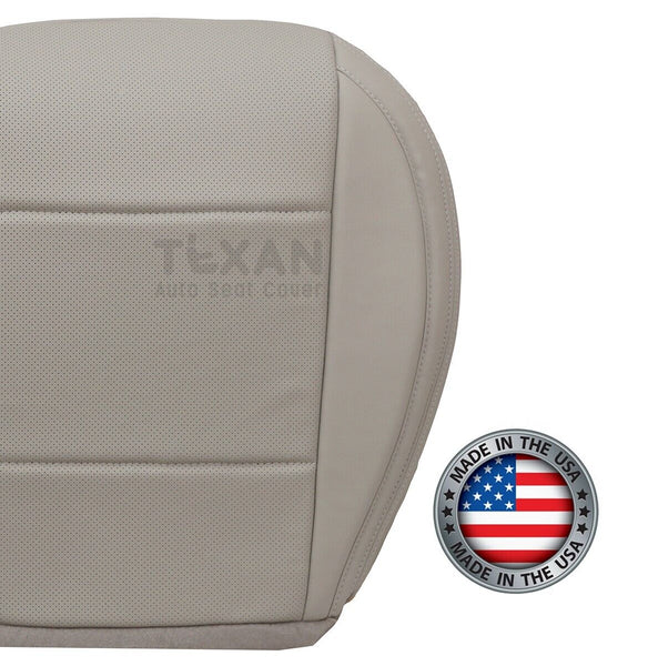 Compatible with 2015, 2016, 2017 Subaru Outback Driver Side Bottom Perforated Synthetic Leather Replacement Seat Cover Ivory