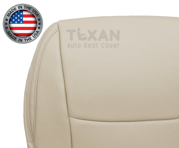 2003, 2004, 2005, 2006, 2007, 2008, 2009 Lexus Gx470 Passenger Side Bottom Synthetic Leather Replacement Seat Cover Ivory Tan