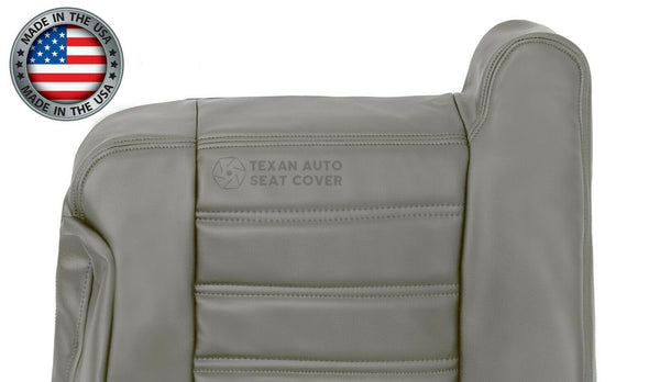 2003, 2004, 2005, 2006, 2007, Hummer H2 SUV, SUT, Truck, Luxury, Adventure Driver Side lean back Leather Seat Cover Gray