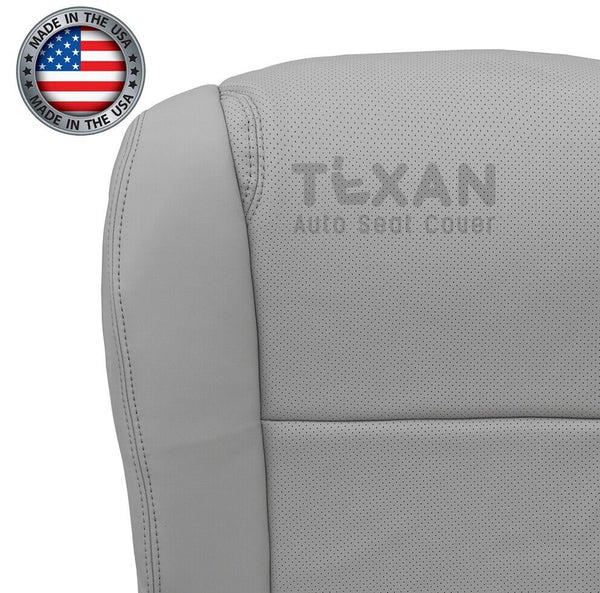 For 2006 to 2011 Lexus GS300, GS350, GS430, GS450H, GS460 Passenger Side Bottom Perforated Synthetic Leather Replacement Seat Cover Gray