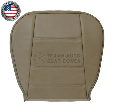 1999, 2000, 2001, 2002, 2003, 2004 Ford Mustang V6 Driver Side Bottom Synthetic Leather Replacement Seat Cover Tan