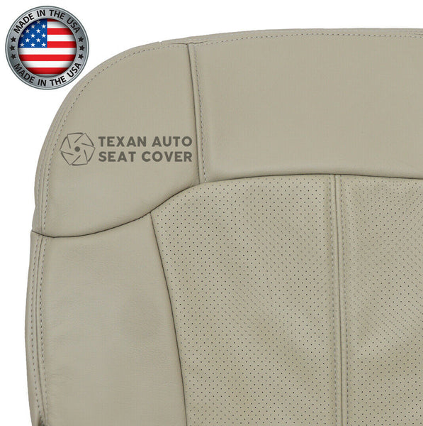 2002 Cadillac Escalade EXT 2WD, AWD Passenger Bottom PERFORATED Leather Seat Cover Shale