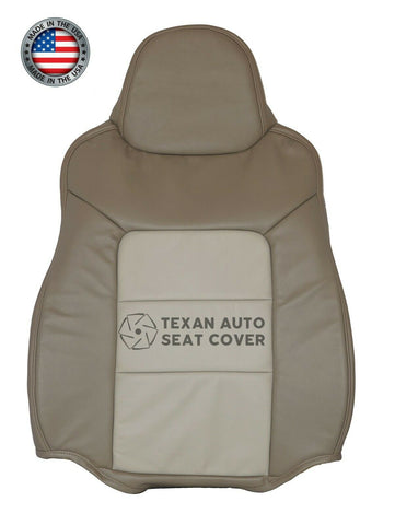 2003 to 2006 Ford Expedition Eddie Bauer. 4X4, 2WD, 4.6L, 5.4L Driver Lean Back Leather Seat Cover Tan