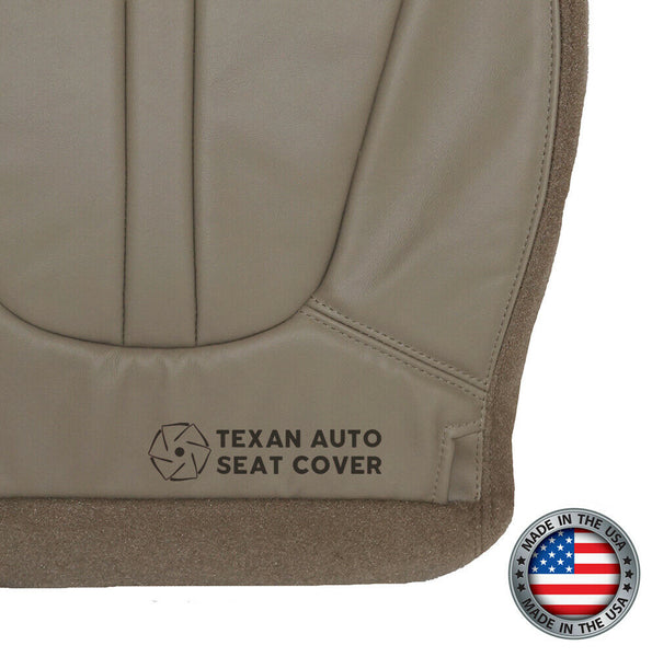 1997 to 1999 Ford Expedition Eddie Bauer, XLT Driver Side Bottom Leather Replacement Seat Cover Tan
