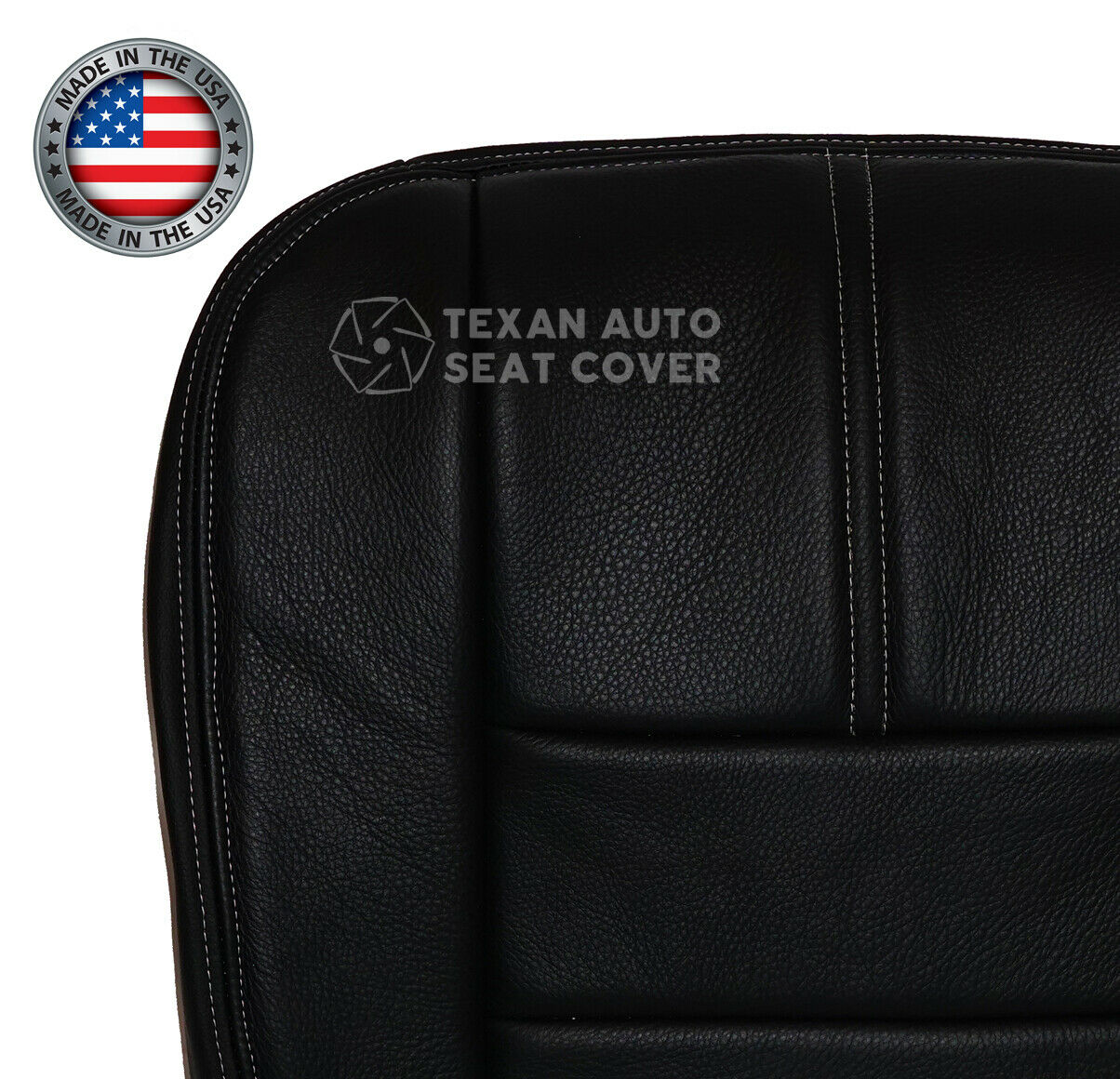 2008 Ford F-250 4X4 Single Cab Driver Bottom Synthetic Leather Seat Cover Black