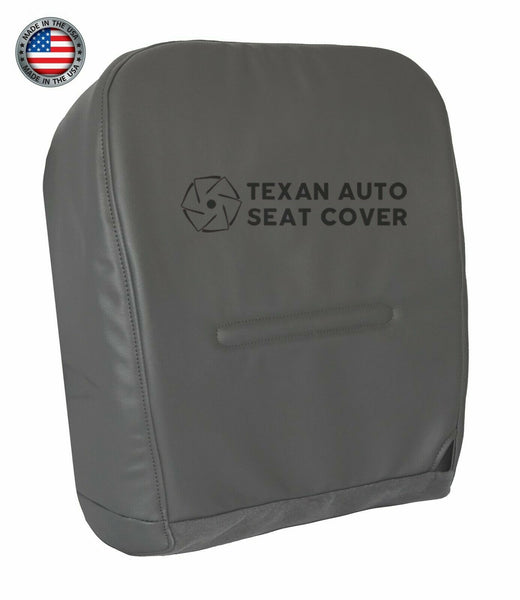 For 1999 to 2001 Ford F250 F350 F450 F550 Driver Side Bottom Synthetic Leather Replacement Seat Cover Gray