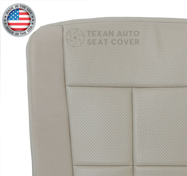2007, 2008, 2009, 2010, 2011, 2012, 2013, 2014 Lincoln Navigator Driver Bottom Perforated Leather Seat Cover Gray