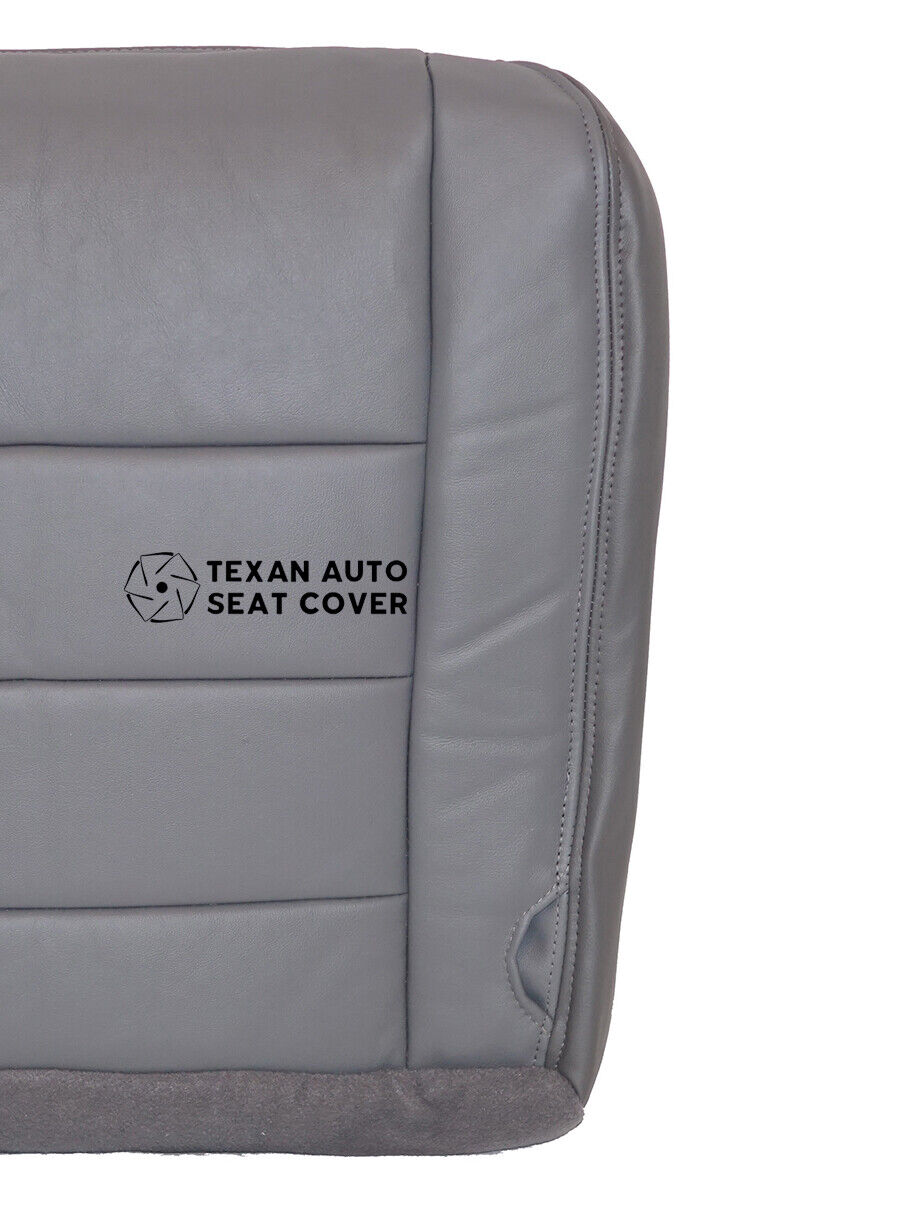 04, 05 Ford Excursion Limited XLT Passenger Bottom Leatherette Seat Cover Gray