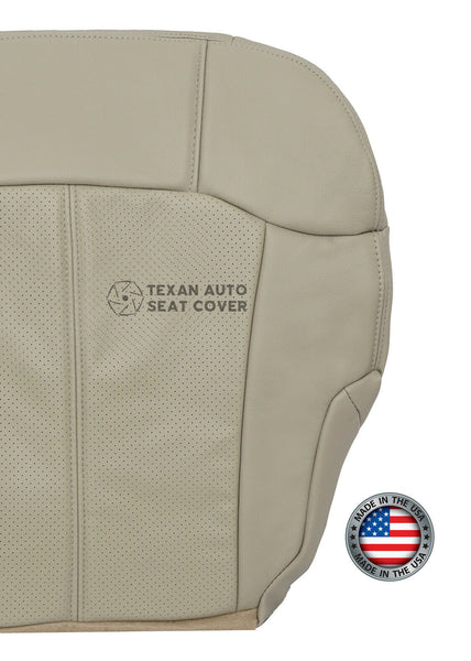 2002 Cadillac Escalade EXT 2WD, AWD Passenger Bottom PERFORATED Leather Seat Cover Shale