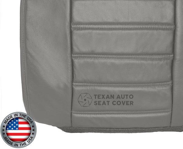 2003, 2004, 2005, 2006, 2007 Hummer H2 SUV, SUT Passenger Side Bottom Leather Seat Cover Wheat Gray