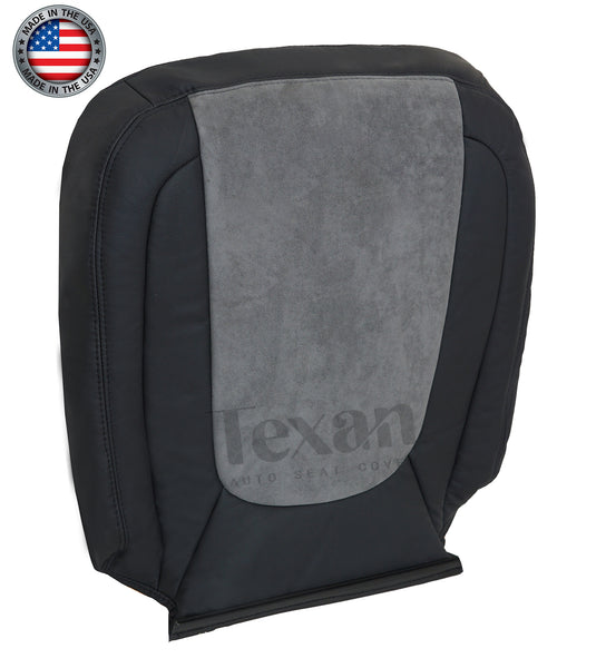 2004, 2005 Dodge Ram 1500, 2500, 3500 Laramie Passenger Side Lean Back Leather Replacement Seat Cover Dark Gray