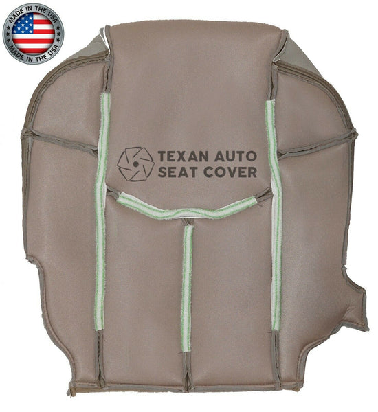 Fits 2002 Chevy Avalanche 1500 2500 LT LS Z71, Z66 Driver Side Bottom Leather Replacement Seat Cover Tan