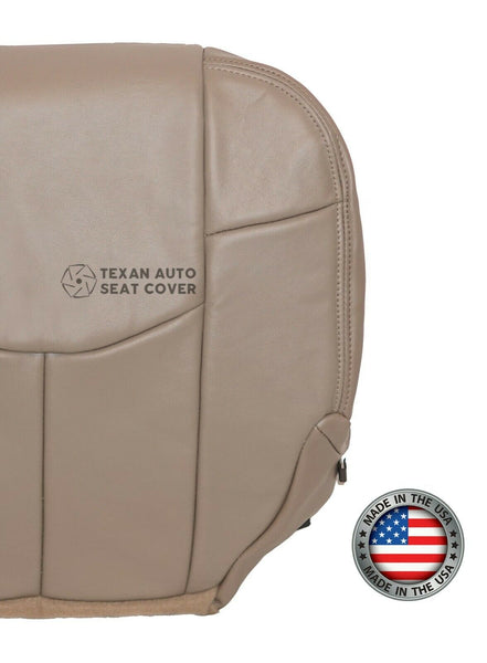 Fits 2002 Chevy Avalanche 1500 2500 LT LS Z71, Z66 Passenger Side Bottom Synthetic Leather Replacement Seat Cover Tan