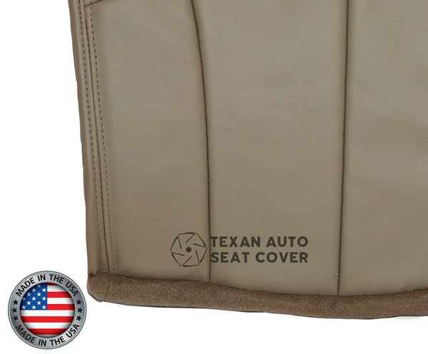 2000, 2001 Ford F150 Lariat Single-Cab, Super-Cab, Extended-Cab Driver Side Bottom Leather Replacement Seat Cover Tan