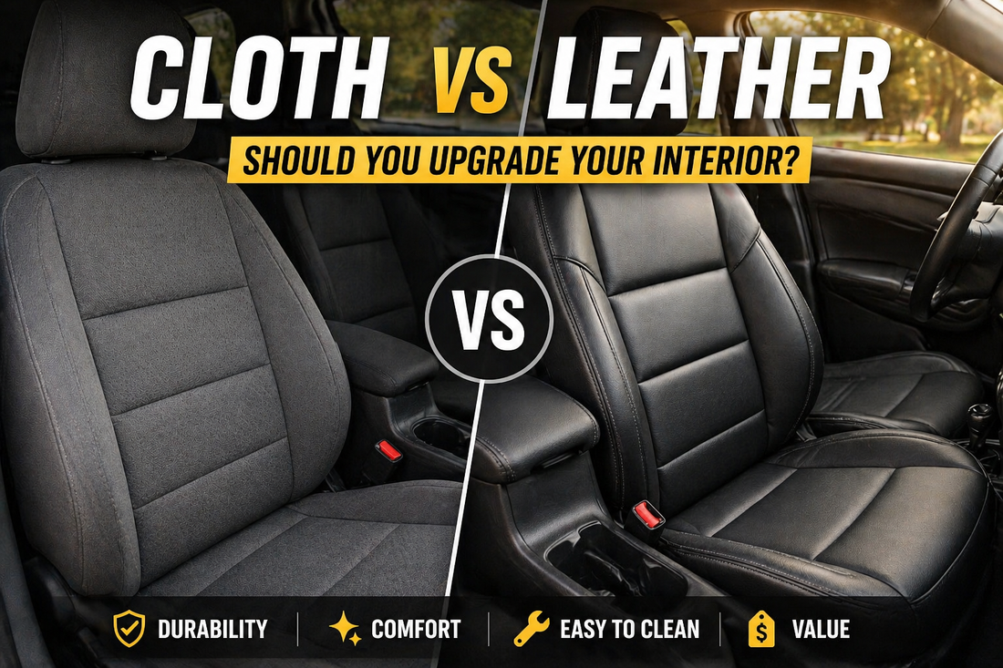 Cloth vs Leather or Synthetic Leather Seats: Should You Upgrade Your Interior?