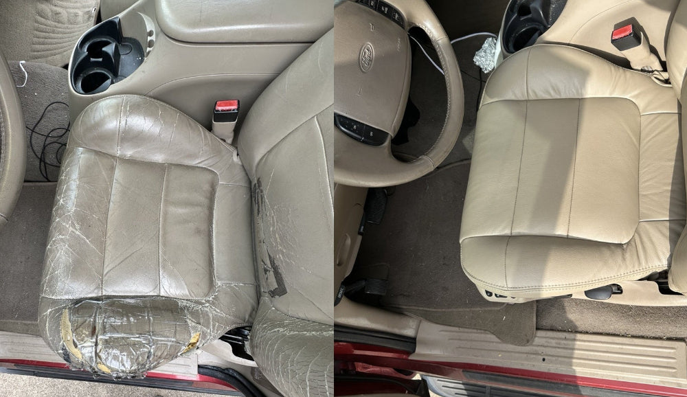 2001-2002 FORD F150 Crew Cab Driver Bottom BEFORE AND AFTER
