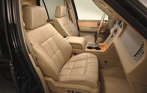 2007, 2008, 2009, 2010, 2011, 2012, 2013, 2014 Lincoln Navigator Passenger Bottom Perforated Leather Seat Cover Gray