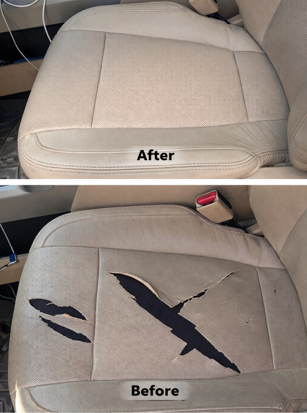2015 Ford F250 Driver Side Before & After 