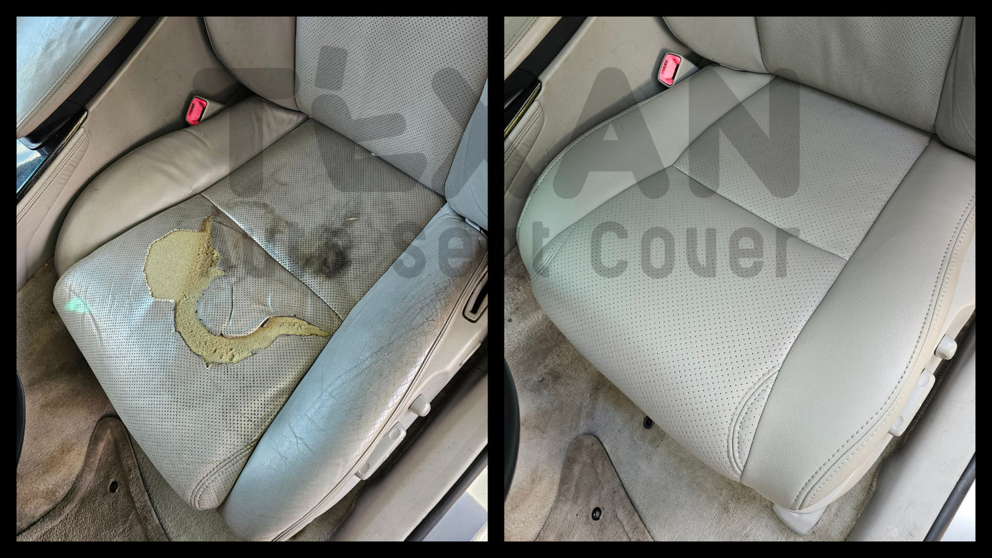 2015 to 2022 Chevy Colorado Passenger Side Bottom Leather Replacement Seat Cover Black