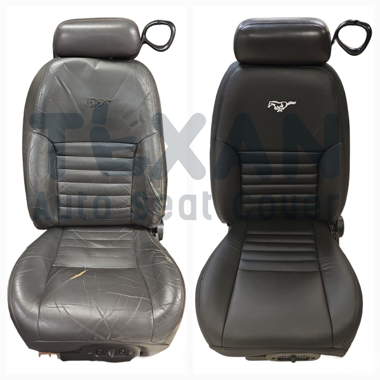 2015 to 2022 Chevy Colorado Passenger Side Bottom Leather Replacement Seat Cover Black