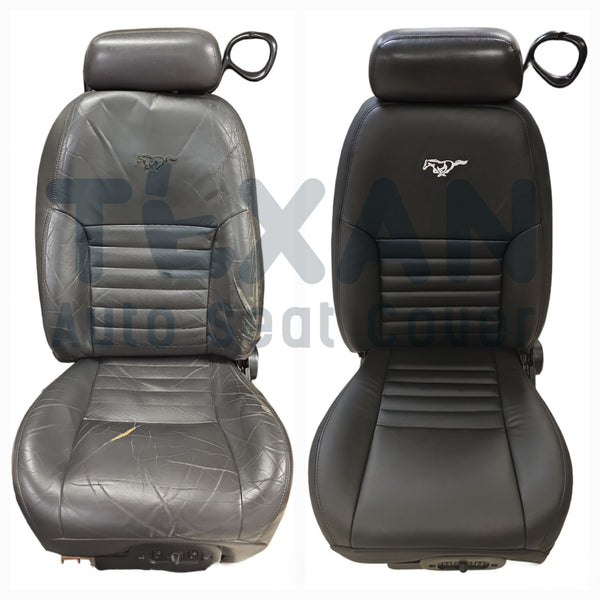 2006, 2007 Pontiac Torrent Passenger Bottom Leather Replacement Seat Cover Black