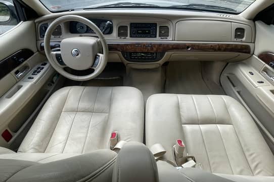 Fits 2006, 2007, 2008, 2009, 2010, 2011 Mercury Grand Marquis Passenger Side Bottom Leather Replacement Seat Cover Gray