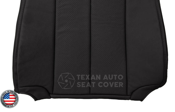 2007 to 2014 Ford Expedition Passenger Side Lean Back Perforated Synthetic Leather Replacement Seat Cover Black