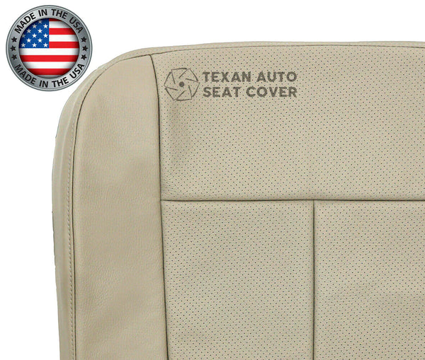 2007 to 2014 Ford Expedition Passenger Side Bottom Perforated Synthetic Leather Replacement Seat Cover Tan