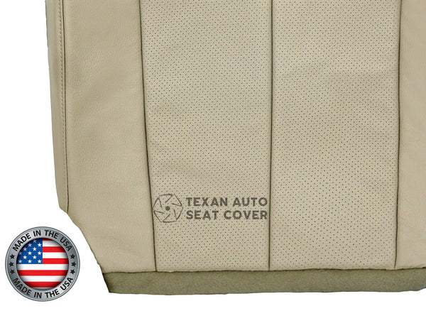 2007 to 2014 Ford Expedition Driver Side Bottom Perforated Synthetic Leather Replacement Seat Cover Tan