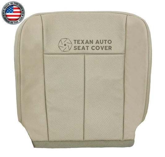 2007 to 2014 Ford Expedition Driver Side Bottom Perforated Synthetic Leather Replacement Seat Cover Tan