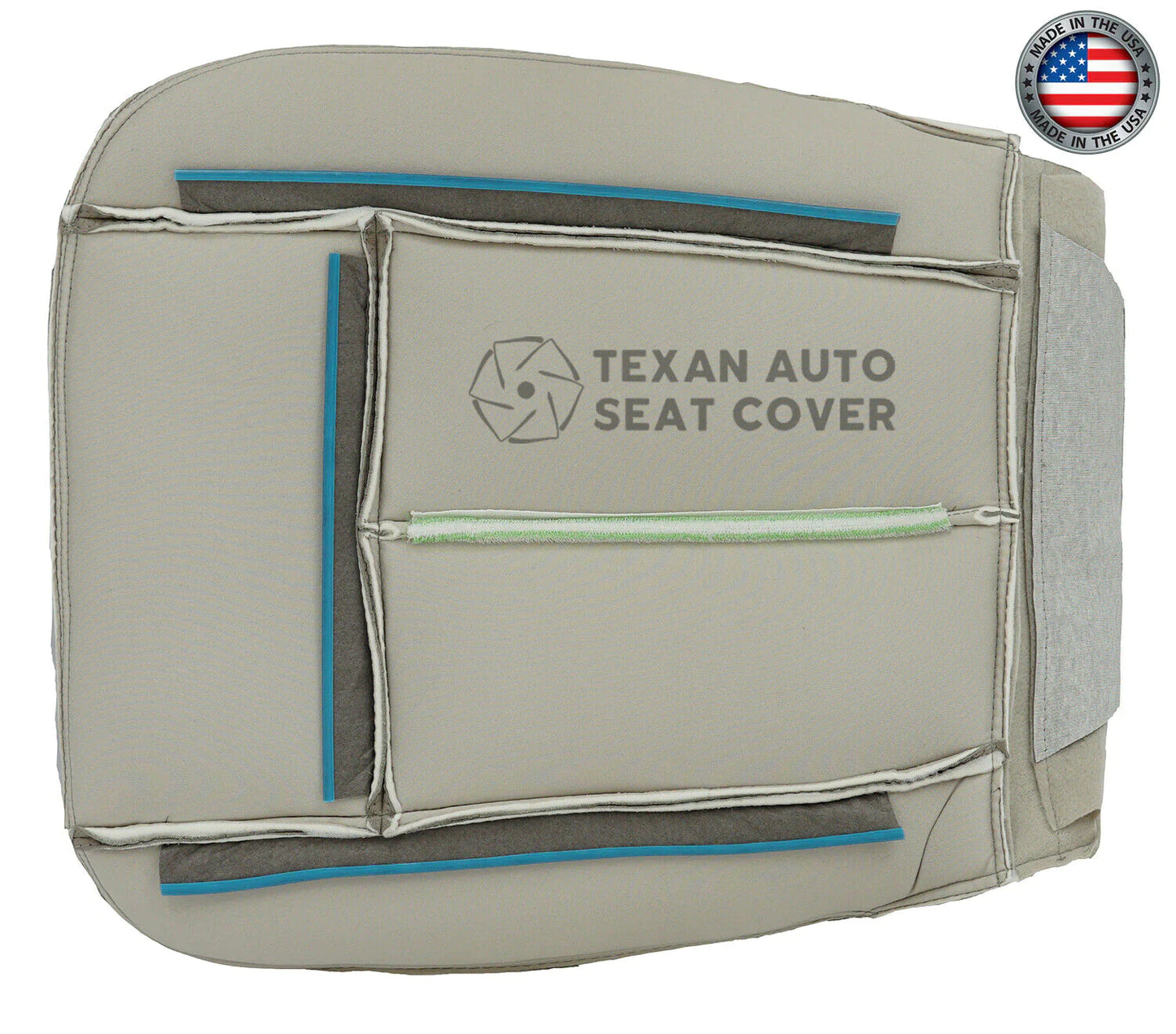 2007 to 2014 Ford Expedition Passenger Side Bottom Perforated Synthetic Leather Replacement Seat Cover Tan