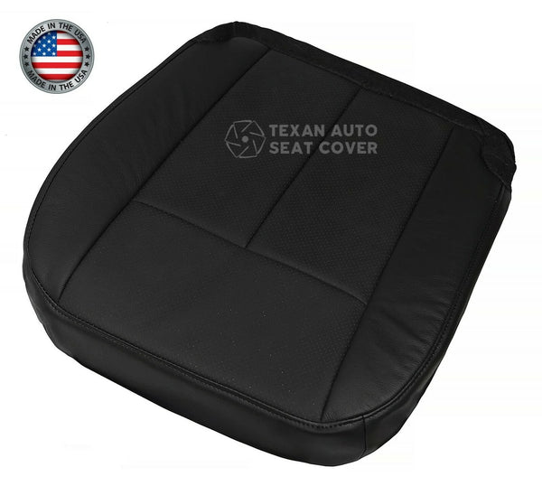 2007 to 2014 Ford Expedition Driver Side Bottom Perforated Synthetic Leather Replacement Seat Cover Black