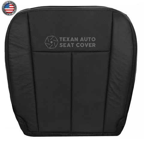 2007 to 2014 Ford Expedition Passenger Side Bottom Perforated Synthetic Leather Replacement Seat Cover Black