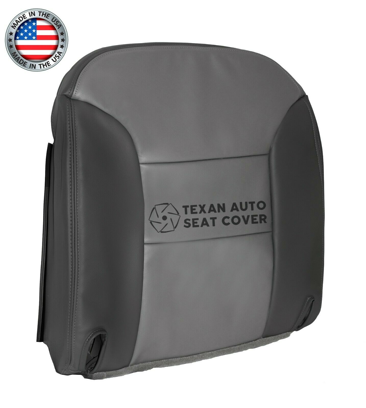 1999, 2000 Chevy Tahoe Limited, Z71 -Driver Side Bottom Vinyl Replacement Seat Cover 2 Tone Gray