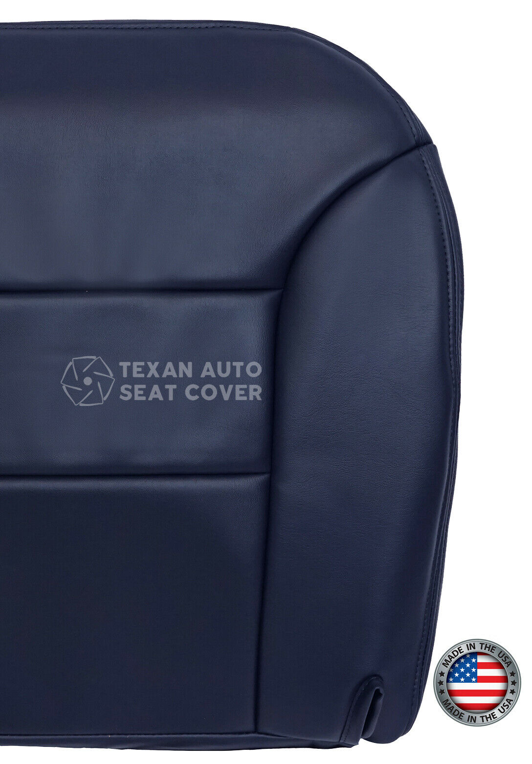 Fits 1995, 1996, 1997, 1998, 1999,GMC Suburban Passenger Side Bottom Synthetic Leather Replacement Seat Cover Blue