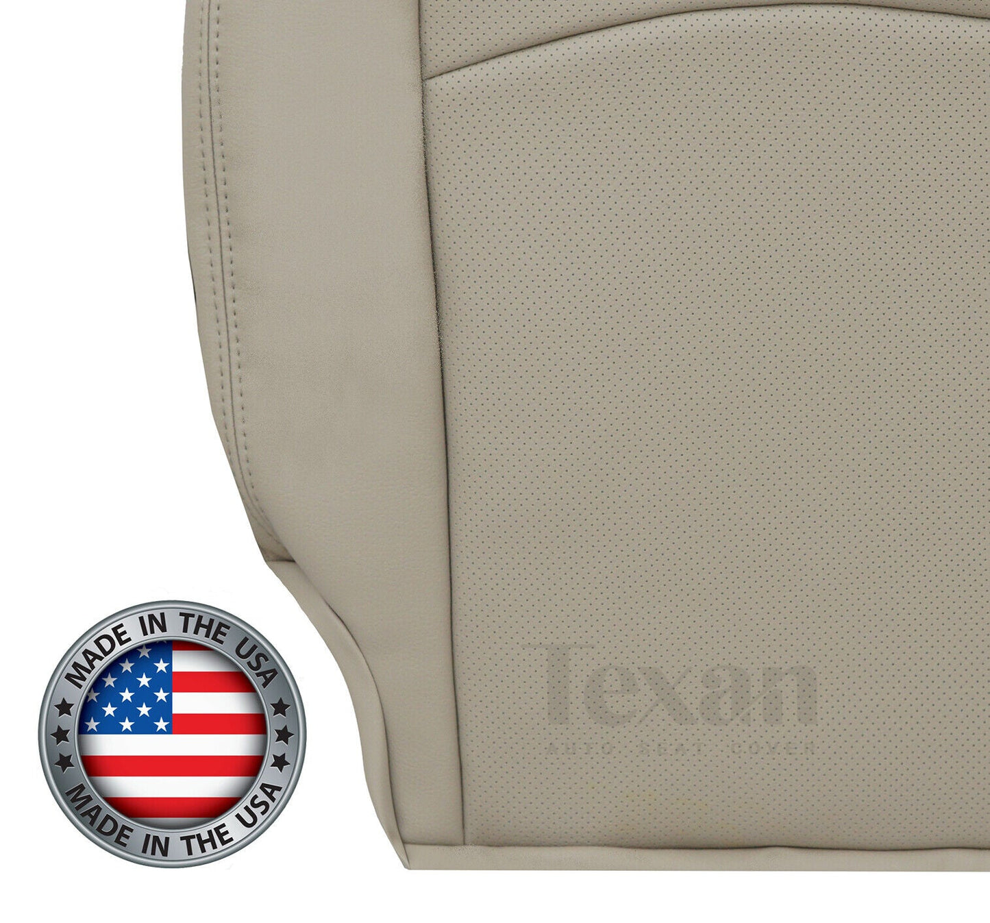 Fits 2009, 2010, 2011, 2012 Dodge Ram Passenger Bottom Perforated Synthetic Leather Replacement Seat Cover Tan