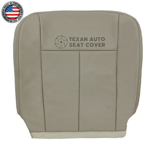2007 to 2014 Ford Expedition Driver Side Bottom Perforated Synthetic Leather Replacement Seat Cover Gray