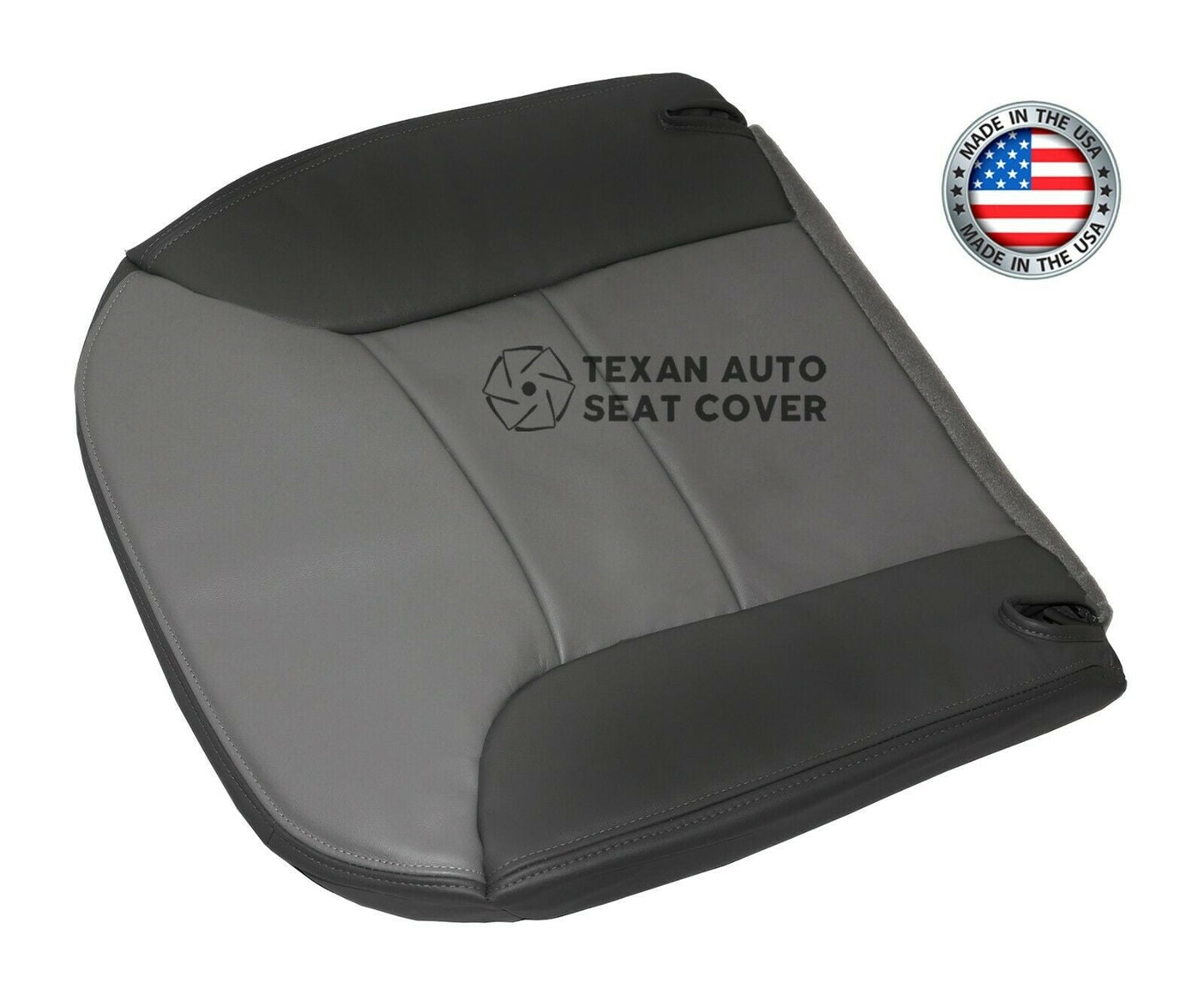 1999, 2000 Chevy Tahoe Limited, Z71 -Driver Side Bottom Vinyl Replacement Seat Cover 2 Tone Gray