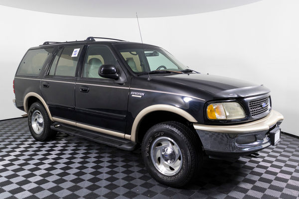 Fits 2000 to 2002 Ford Expedition Eddie Bauer Driver Side Lean Back Synthetic Leather Replacement Seat Cover Tan