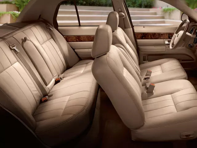 Fits 2006, 2007, 2008, 2009, 2010, 2011 Mercury Grand Marquis Passenger Side Bottom Synthetic Leather Replacement Seat Cover Light Tan